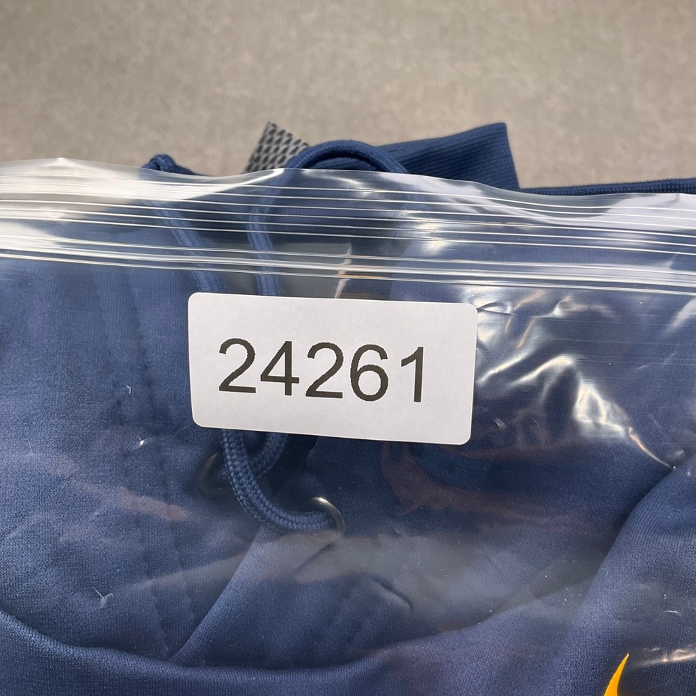 Nike Hoodie Mens XXL Navy Yellow West Virginia Mountaineers Therma Dri-FIT Shirt - Picture 11 of 11